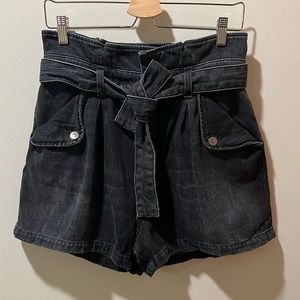 Veronica Beard Nori Paperbag Denim Shorts